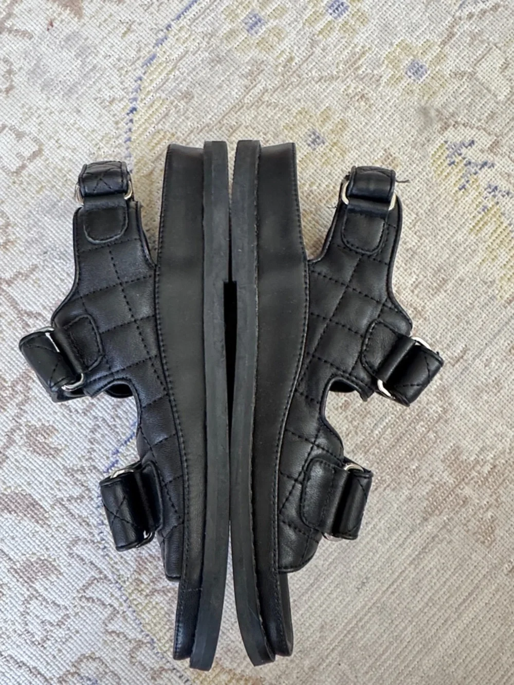 Tony Bianco Hiranni grandad sandals in black leather Size 39